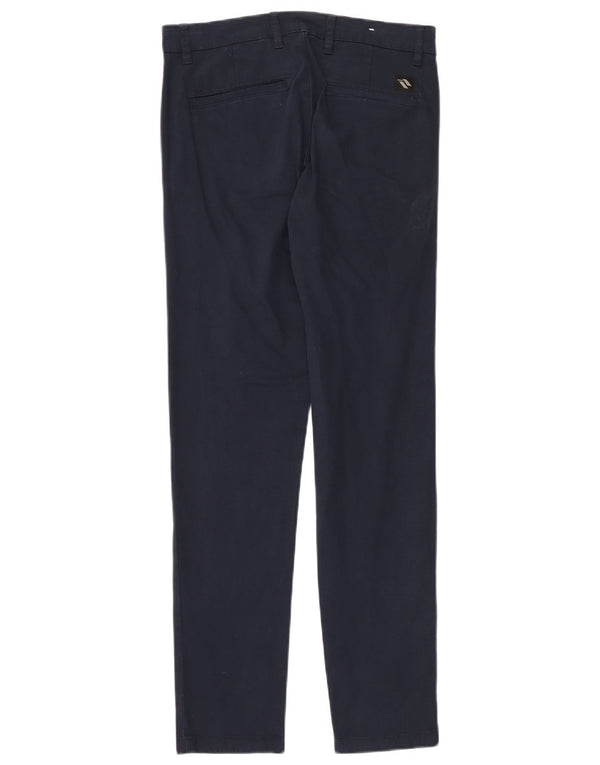 Pantaloni chino slim da uomo Zara EU 38 Small W30 L30 cotone blu navy