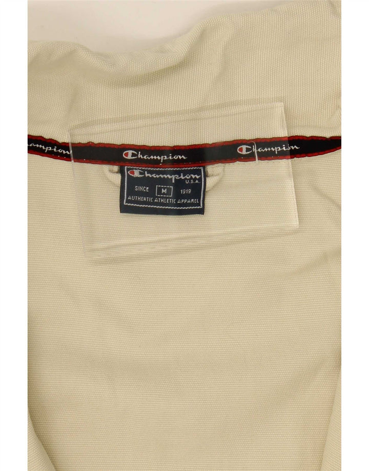 Giacca da tuta da uomo Champion in cotone bianco sporco medio