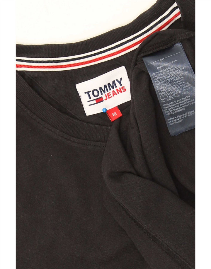 T-shirt da uomo Tommy Hilfiger Top in cotone nero medio