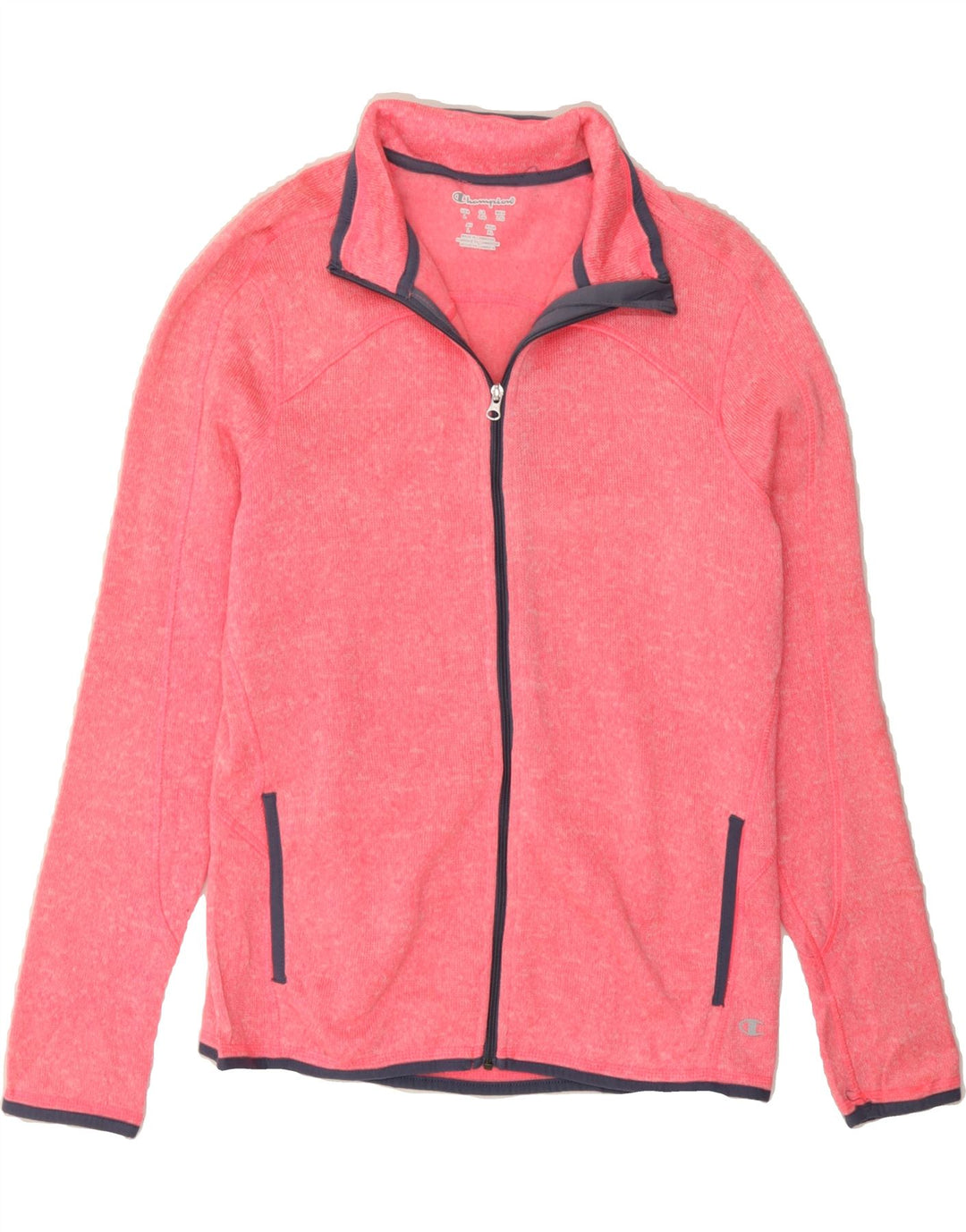 CHAMPION Womens Tracksuit Top Jacket UK 14 Large Pink Polyester Vintage Champion and Second-Hand Champion from Messina Hembry 