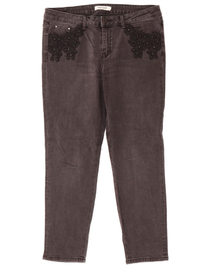 Jeans slim da donna Naf Naf EU 42 Large W34 L28 Grigio