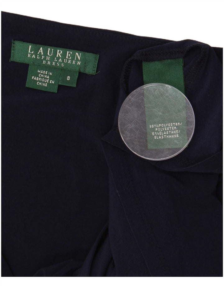 Abito aderente da donna Ralph Lauren US 8 poliestere medio blu navy