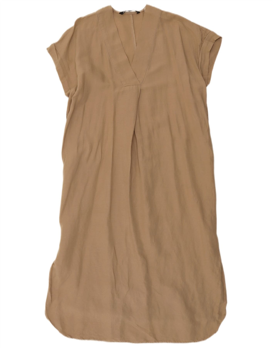Abito a trapezio oversize da donna Zara UK 6 XS Beige