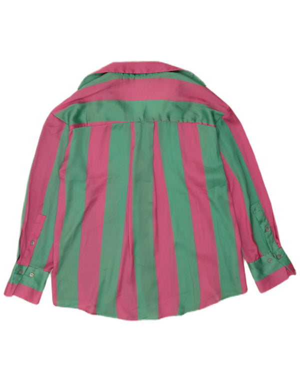 Camicetta oversize da donna Zara UK 6 XS rosa a righe