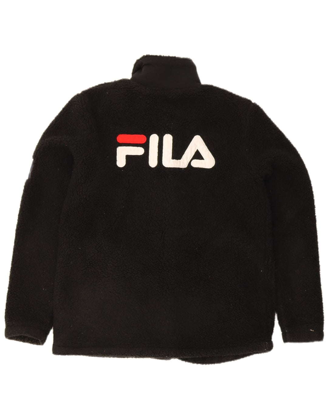 Giacca in pile grafica da donna Fila UK 10 piccola poliestere nero