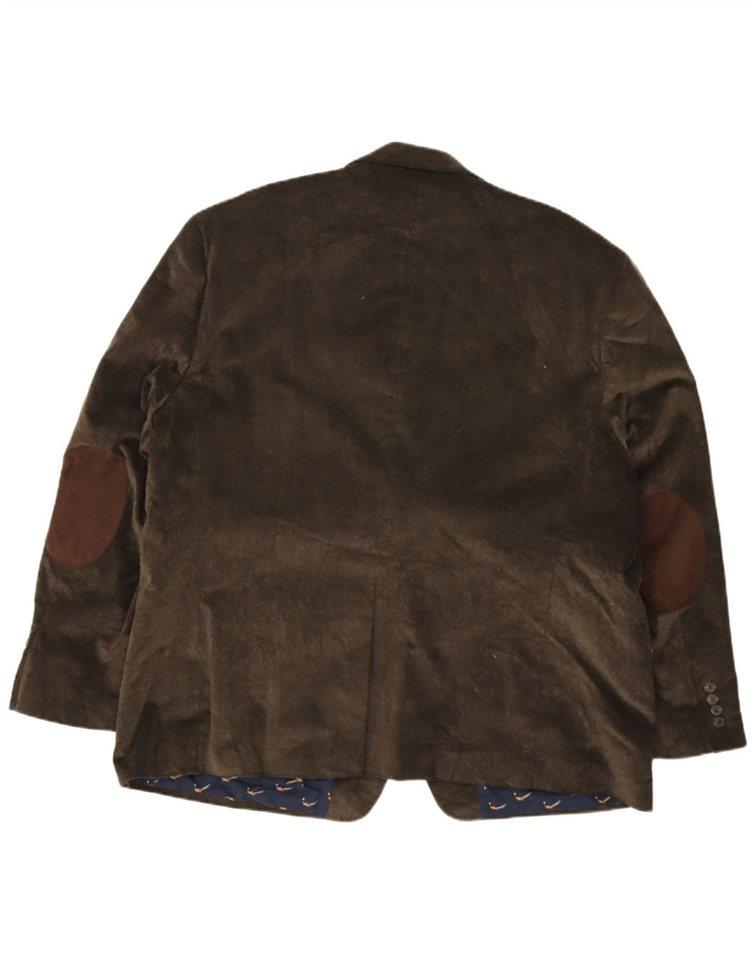 Giacca blazer da uomo in velluto a coste a 2 bottoni Chaps IT 52 XL cotone kaki