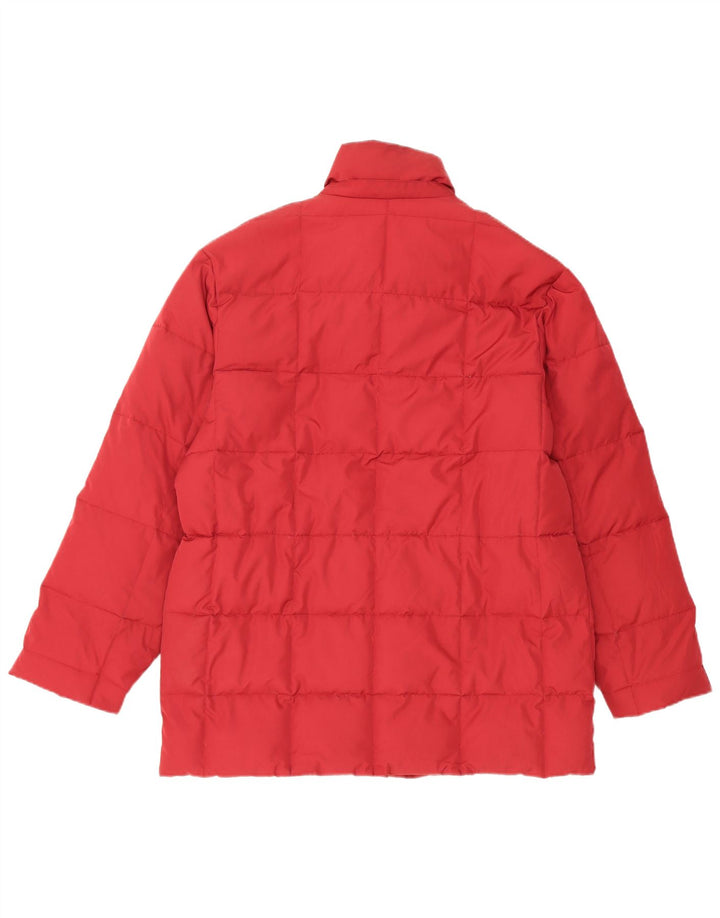 Giacca imbottita oversize da donna Sergio Tacchini UK 10 piccola rossa
