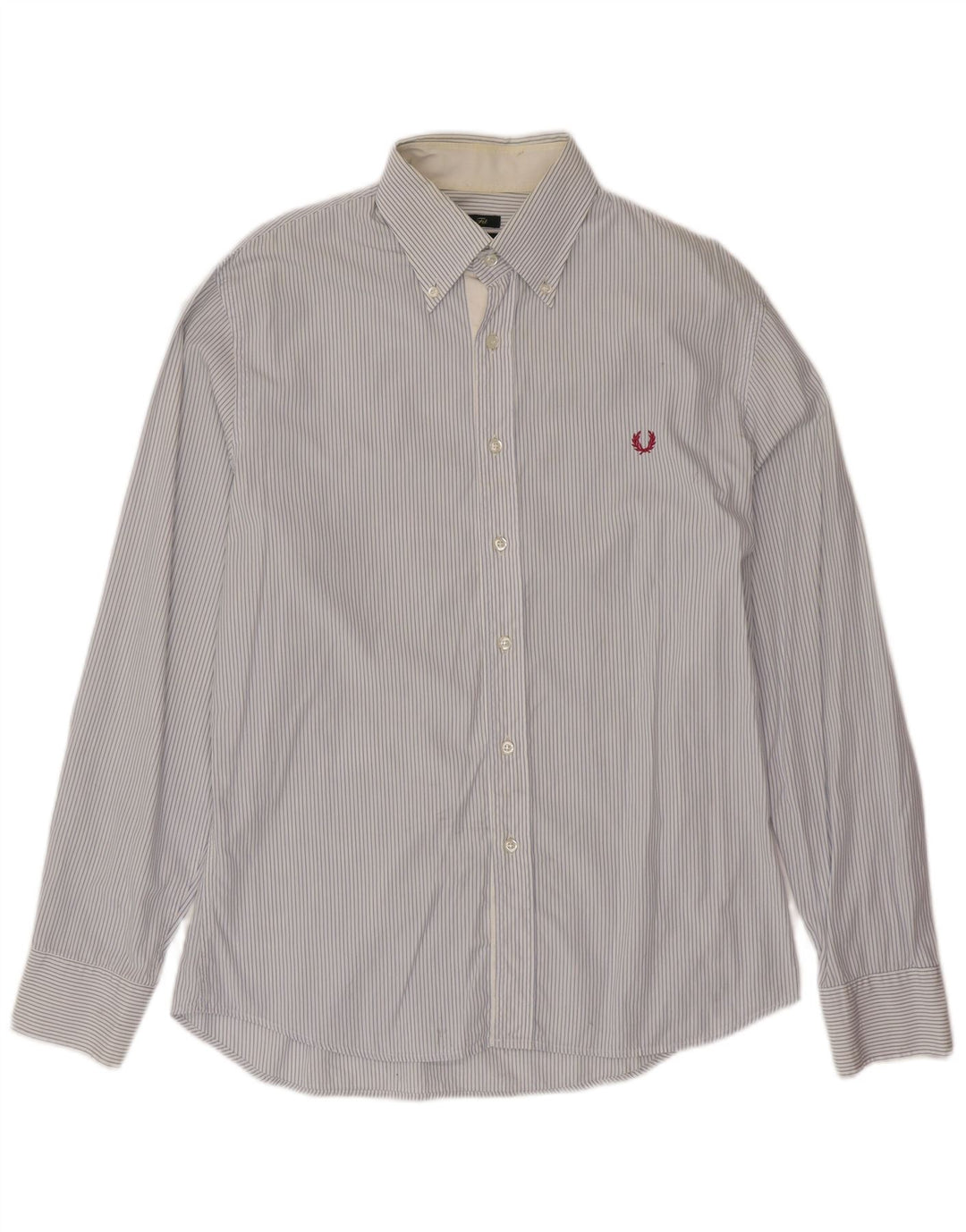 FRED PERRY Camicia da uomo slim fit XL blu gessato