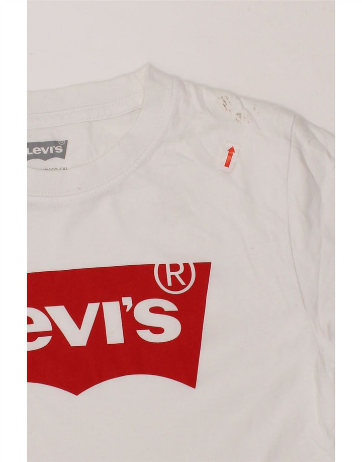LEVI'S Girls Graphic T-Shirt Top 11-12 Years White Vintage Levi's and Second-Hand Levi's from Messina Hembry 