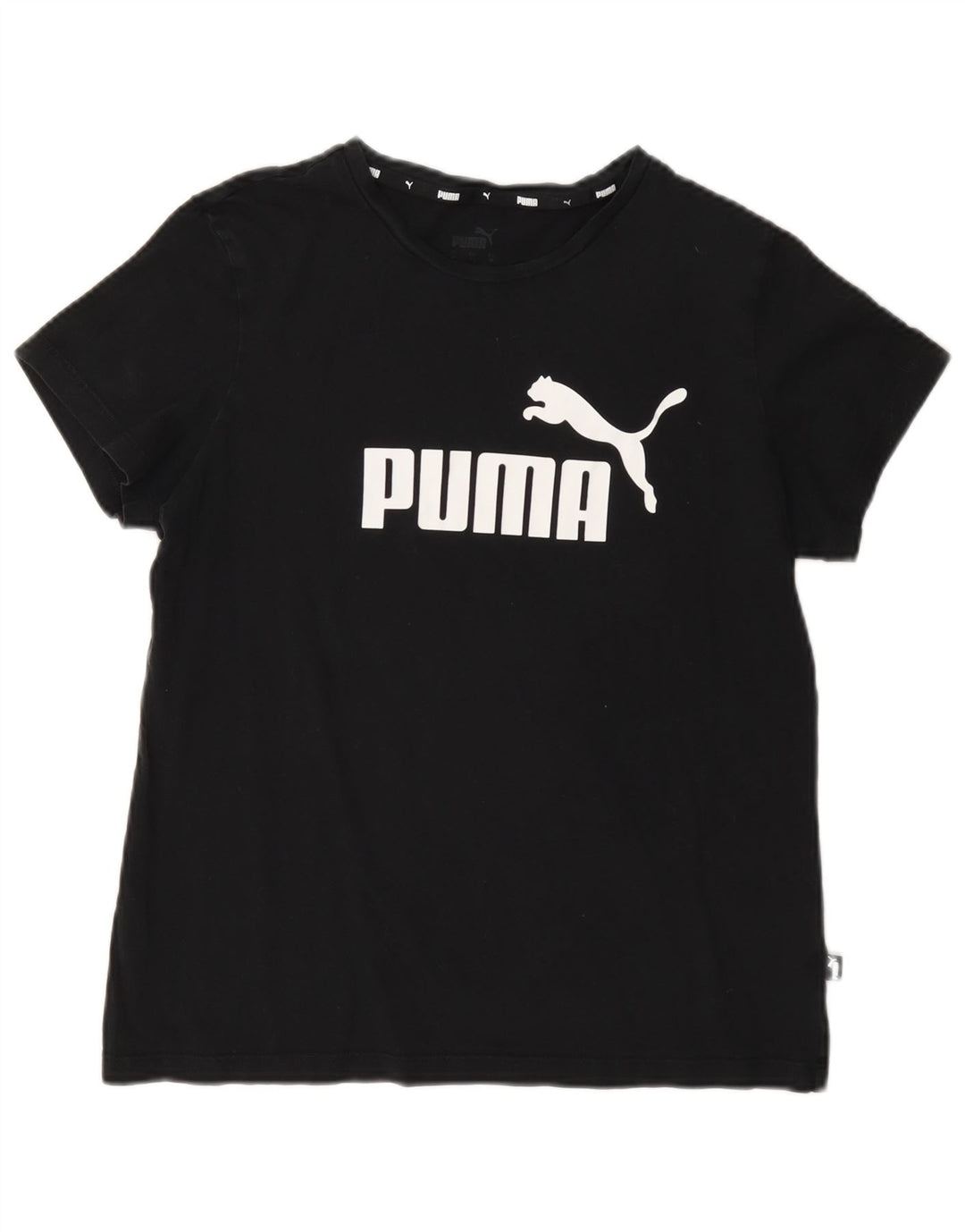 T-shirt grafica da donna Puma UK 14 media nera