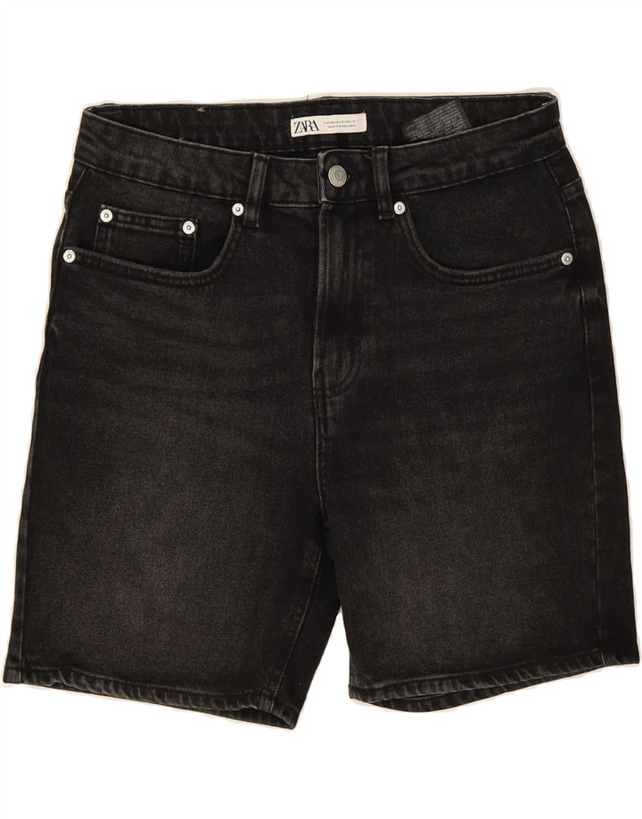 ZARA Mens Denim Shorts EU 40 Medium W31 Black Cotton Vintage Zara and Second-Hand Zara from Messina Hembry 