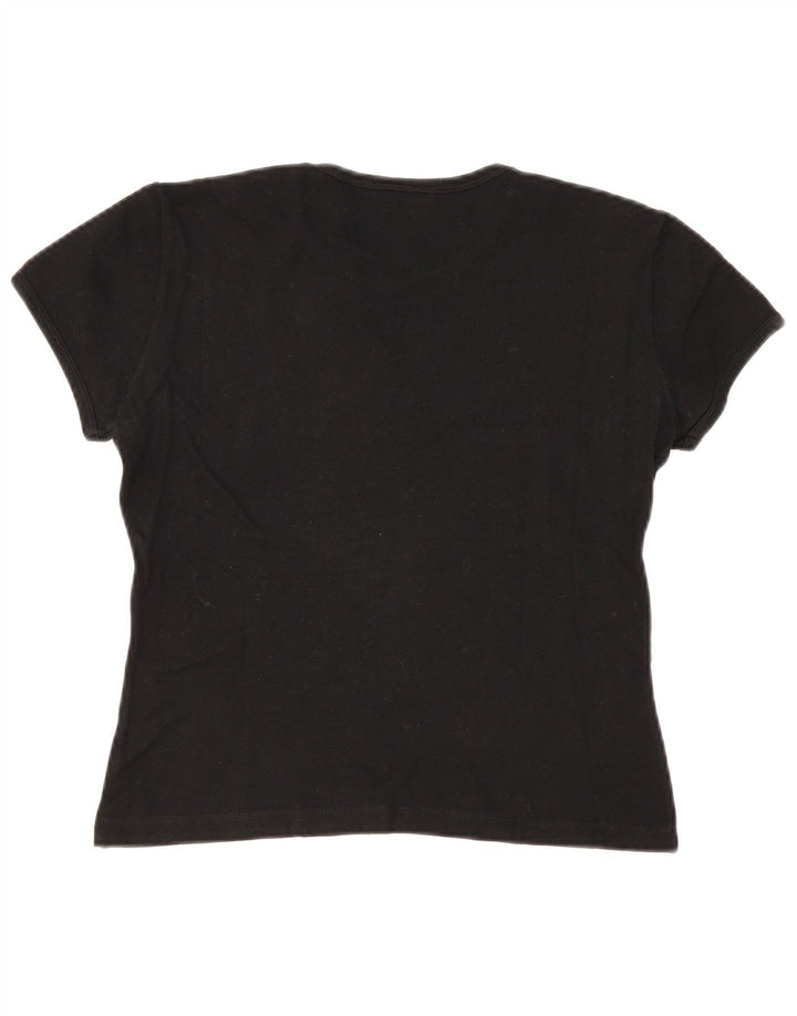 T-shirt da donna Lacoste taglia superiore 42 grande nera