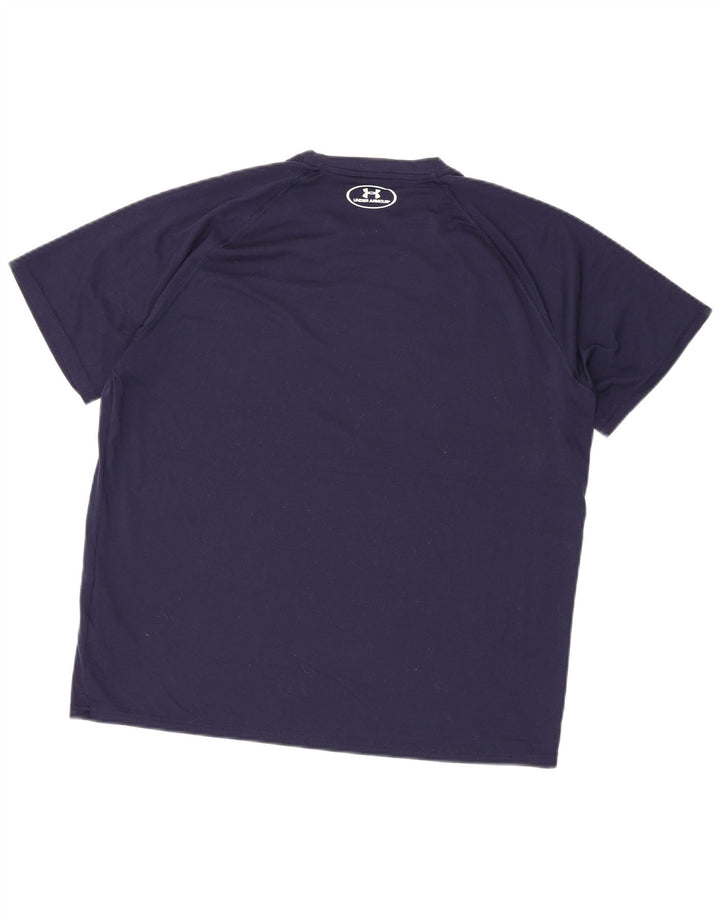 T-shirt da uomo Under Armour Top Large in poliestere blu navy