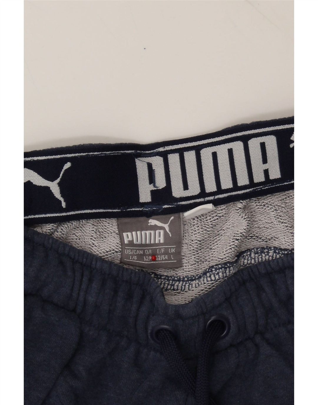 PUMA Mens Tracksuit Trousers Joggers Large Navy Blue Cotton Vintage Puma and Second-Hand Puma from Messina Hembry 