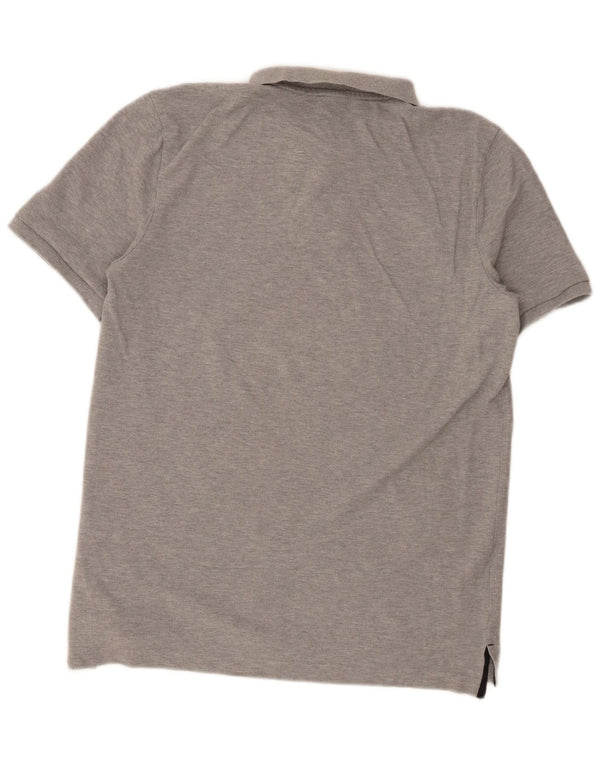 Polo Nike da uomo in cotone grigio medio