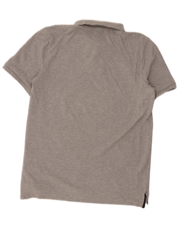 Polo Nike da uomo in cotone grigio medio
