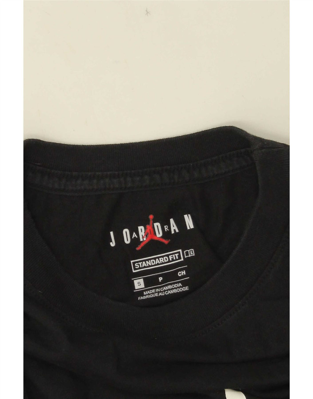 T-shirt grafica Jordan da uomo con vestibilità standard, piccola, nera