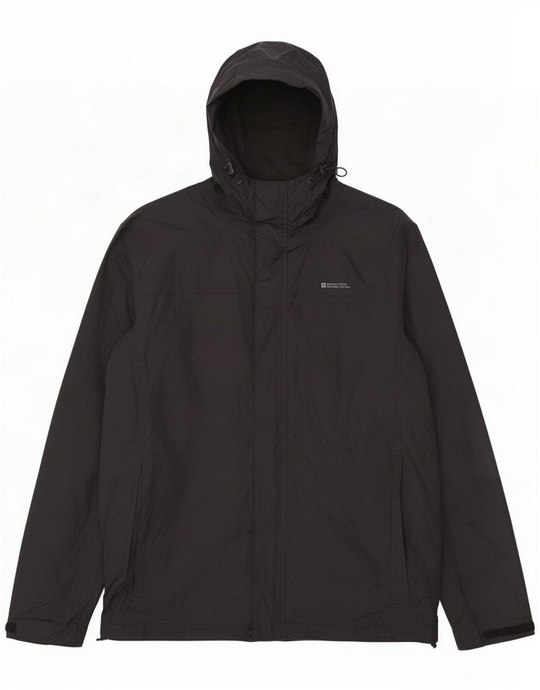 Giacca impermeabile con cappuccio da uomo Mountain Warehouse UK 38 Medium Black Nylon