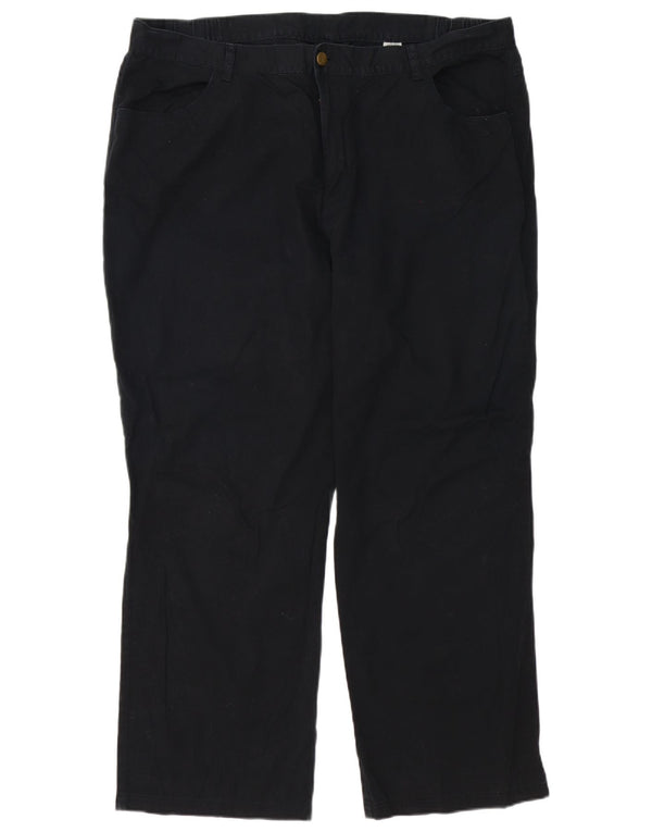 Pantaloni casual dritti da donna Marks & Spencer UK 22 3XL W42 L29 Nero