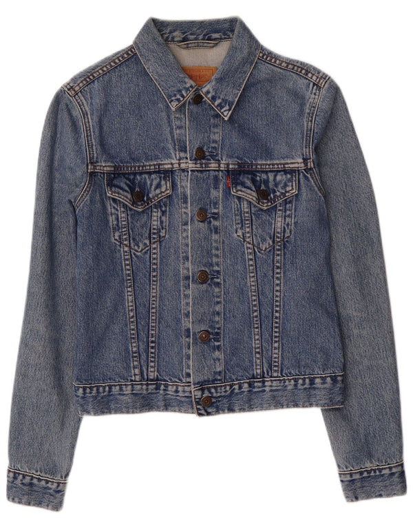 Giacca di jeans per bambina LEVI'S 10-11 anni in cotone blu medio
