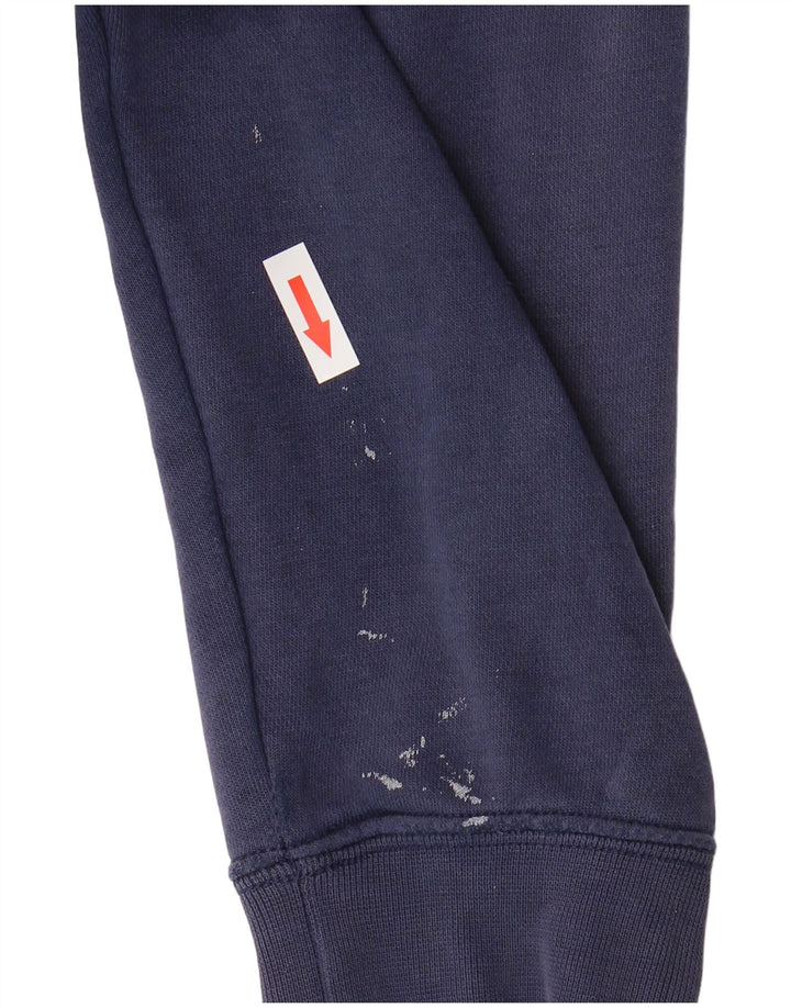 Felpa con cappuccio grafica Nike da uomo in cotone medio blu navy