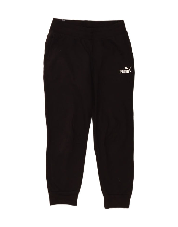 Pantaloni da tuta da donna Puma Joggers UK 10 Small Black Cotton