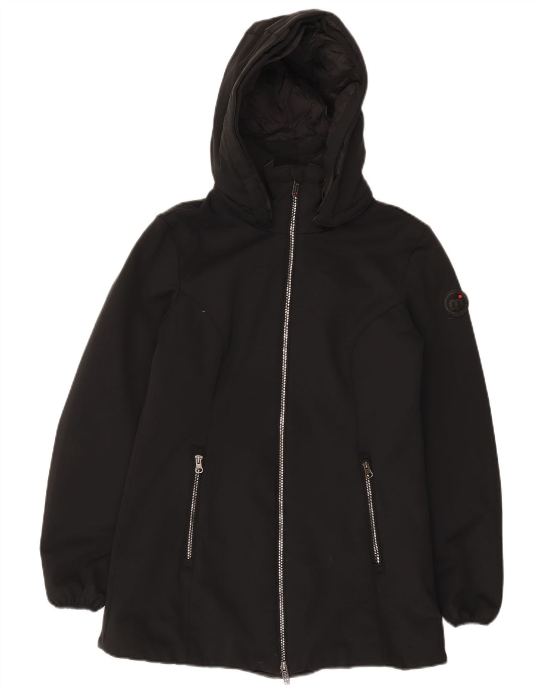 Giacca imbottita con cappuccio da donna Mistral UK 10 piccola in nylon nero