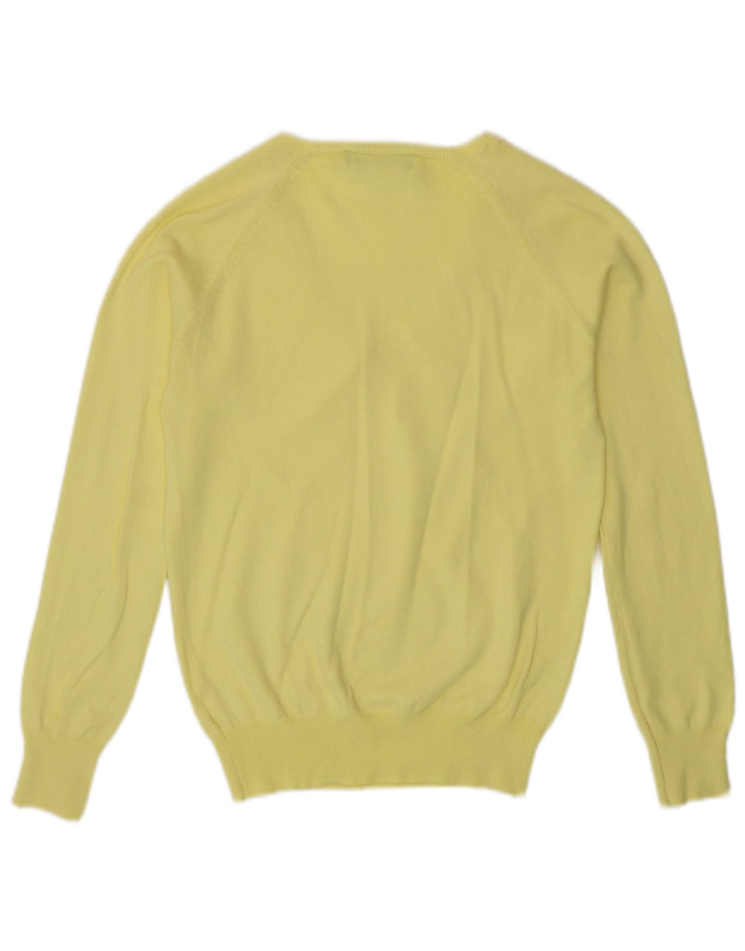 Maglione con scollo a V da donna Zara UK 14 grande giallo