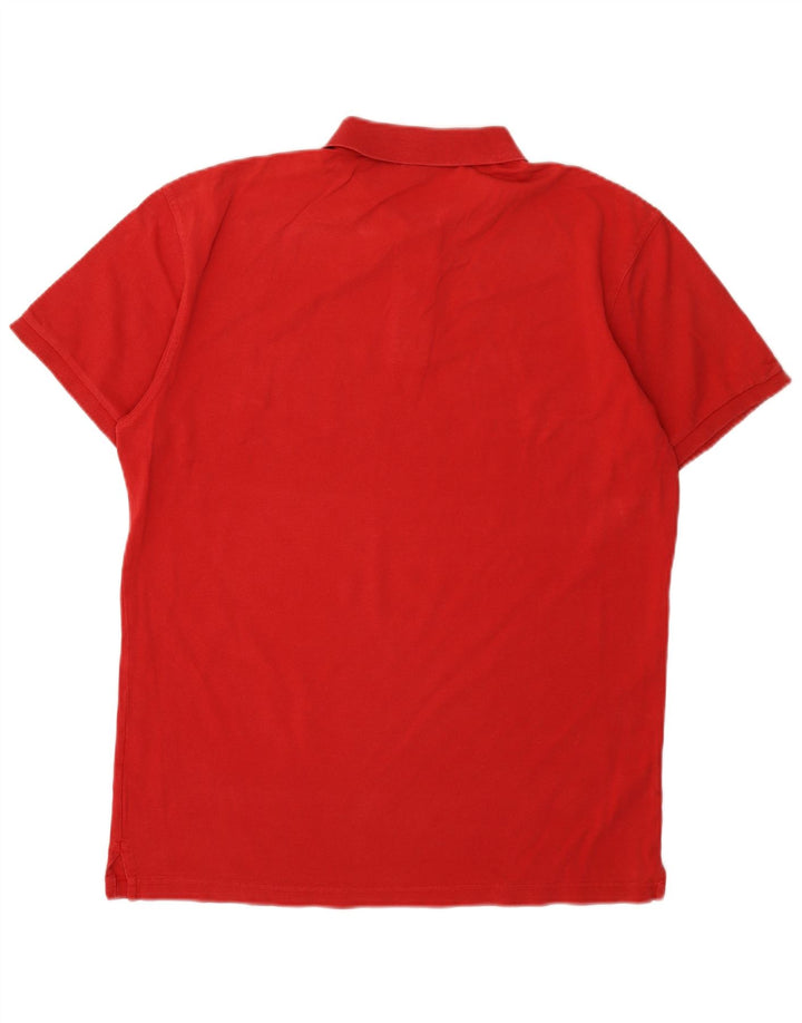 Polo aderente da uomo Gant XL in cotone rosso