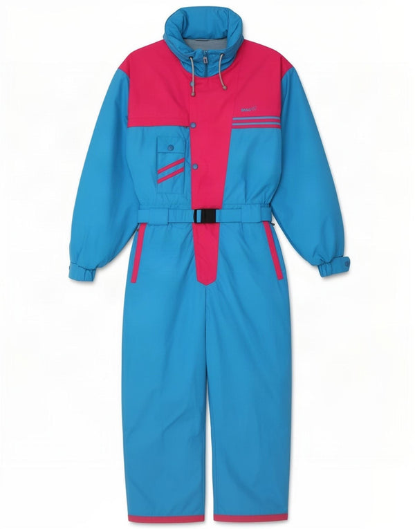 Bailo Womens Ski Jumpsuit IT 52 2XL Blue Colourblock Polyester
