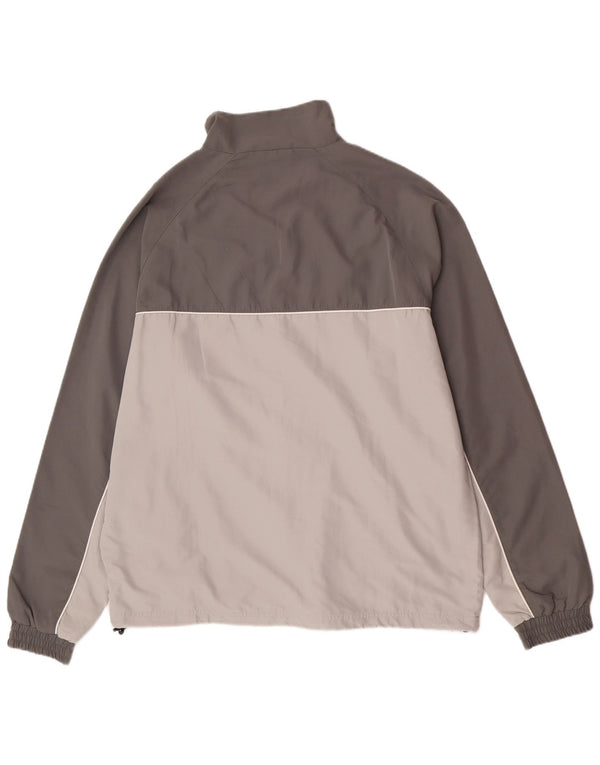 Kappa Mens Tracksuit Top Jacket XL Grey Colourblock Polyester