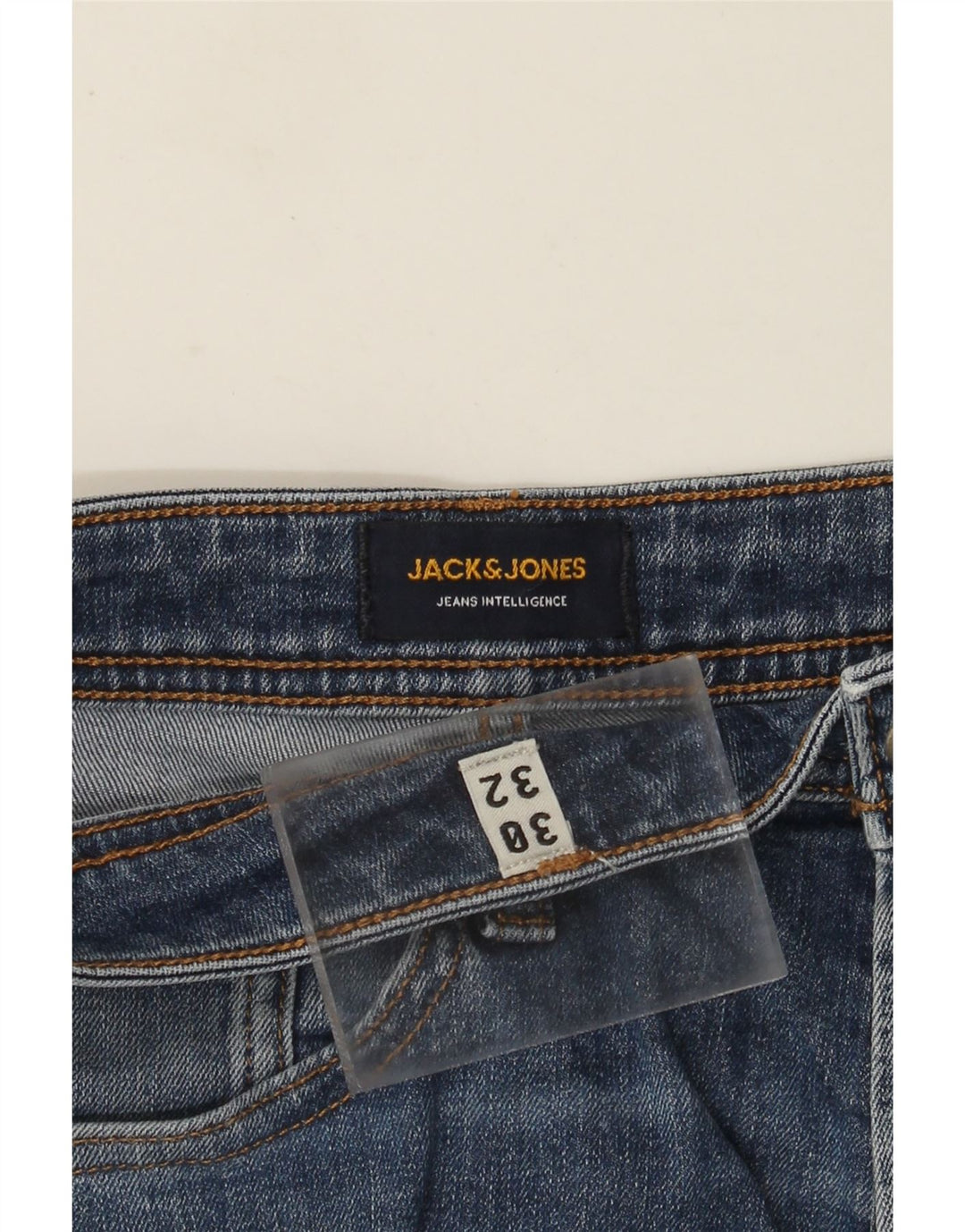 Jeans dritti da uomo Jack & Jones W30 L32 cotone blu