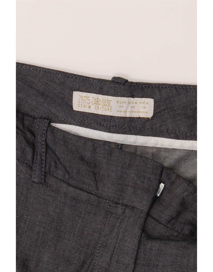 Pantaloncini chino da donna Zara medi W28 in cotone grigio
