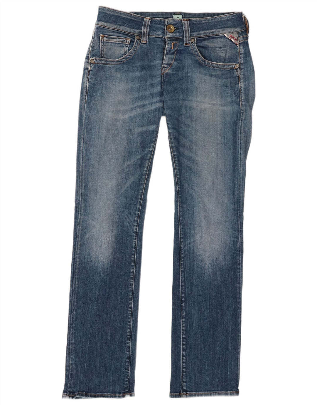 Jeans slim da donna Replay W27 L30 cotone blu