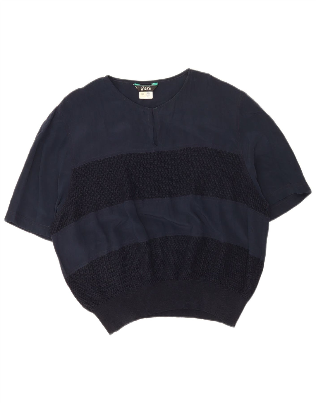 Donna Mizar Camicetta da Donna Top IT 50 XL Blu Navy Seta