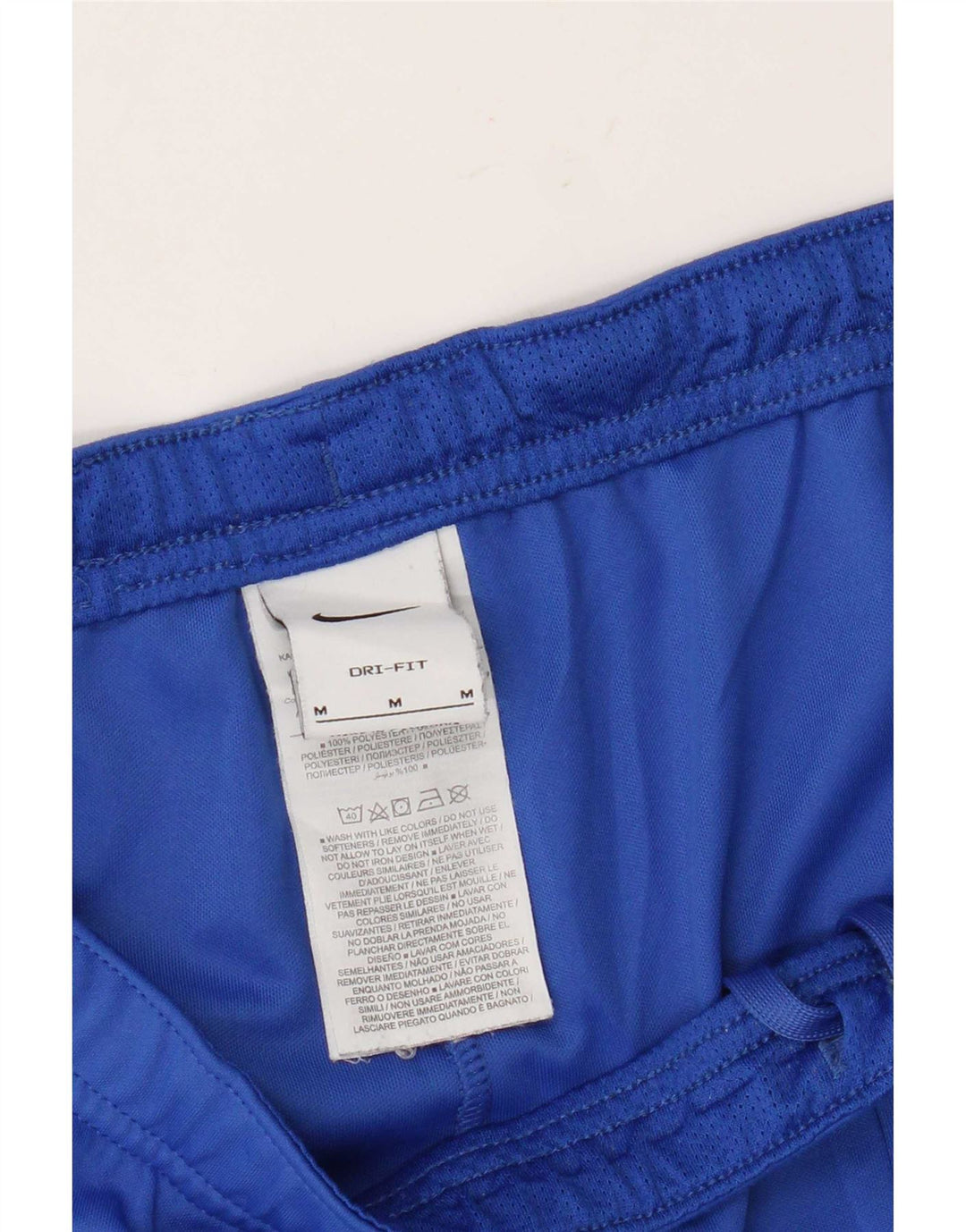 Pantaloncini sportivi Nike Dri Fit da uomo in poliestere blu medio