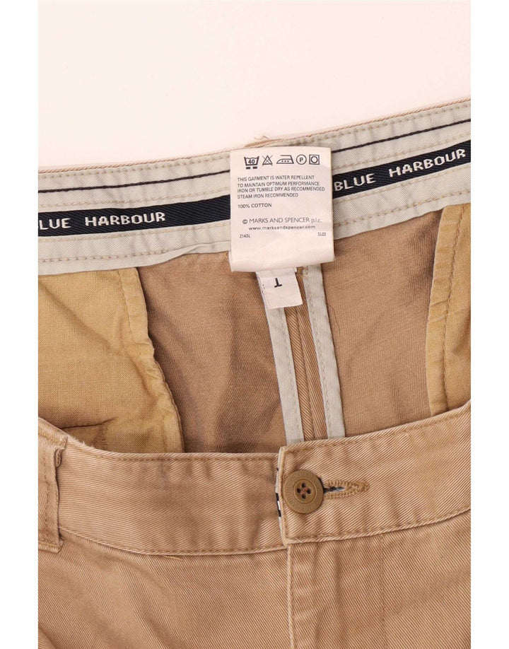 Pantaloni chino con pegged Marks & Spencer da uomo blu W42 L31 Beige