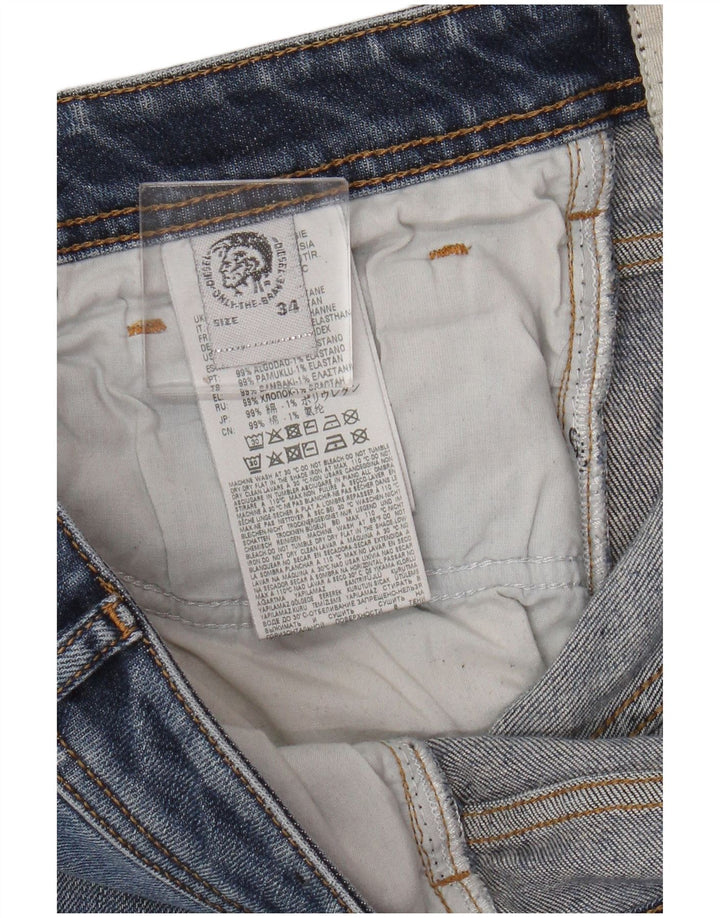 Jeans Bootcut da uomo Diesel W34 L34 in cotone blu