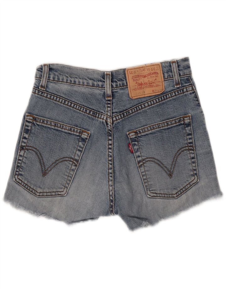 LEVI'S Womens 525 Denim Shorts W28 Medium Blue