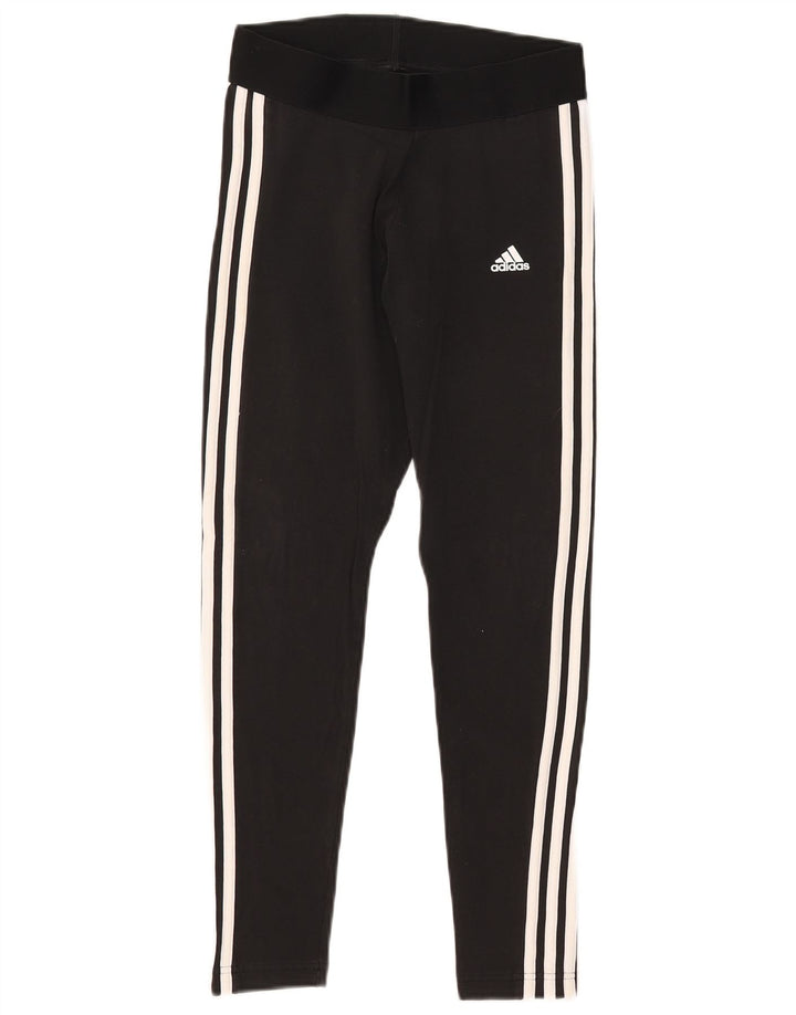 Leggings Adidas da donna con vestibilità regolare UK 8/10 piccolo cotone nero