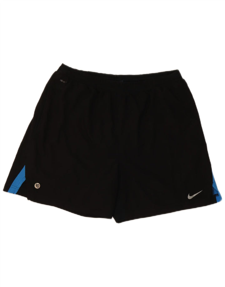 Pantaloncini sportivi da uomo Nike Medium Black Colourblock in poliestere