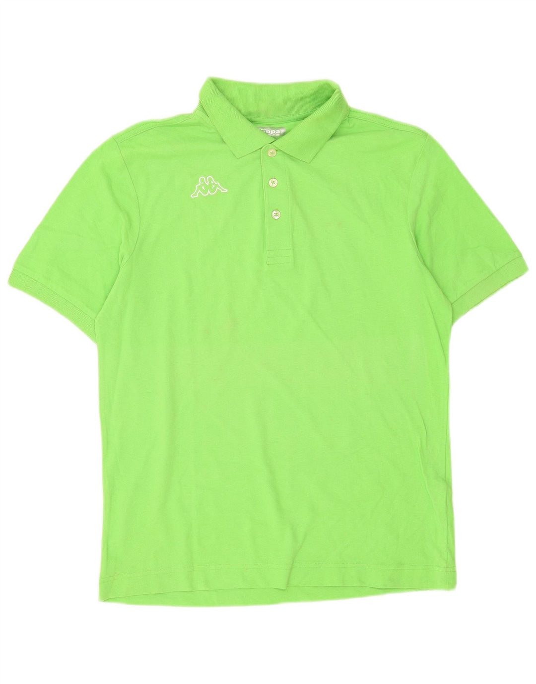 Polo Kappa Uomo Verde Medio In Cotone