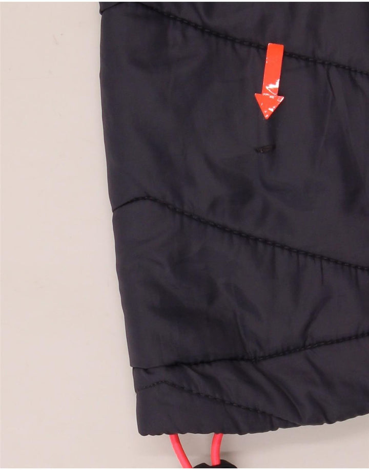 Giacca imbottita con cappuccio da donna Superdry UK 12 Medium Navy Blue Flecked