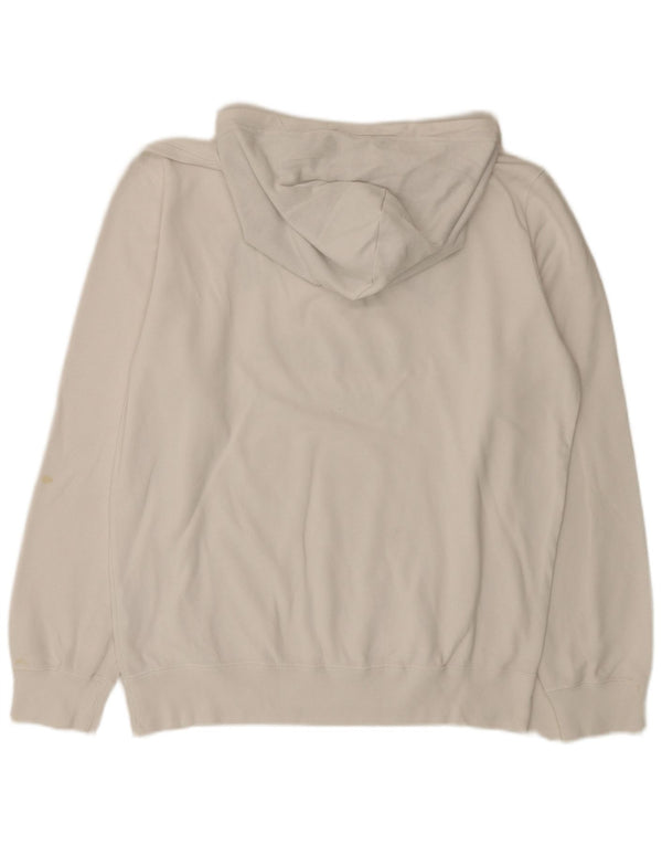 Felpa con cappuccio grafica da uomo Champion XL in cotone bianco