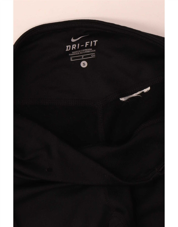 Leggings Nike Dri Fit da donna UK 8 Small Black Colourblock