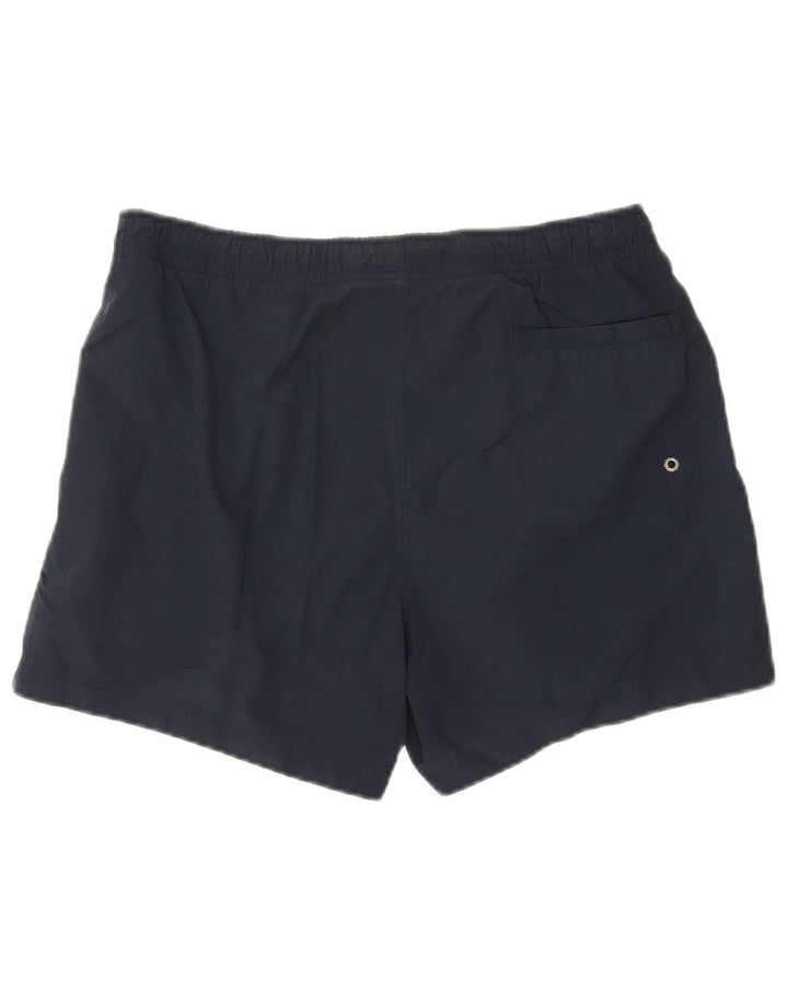 Pantaloncini da bagno da uomo Champion Large in poliammide a righe blu navy