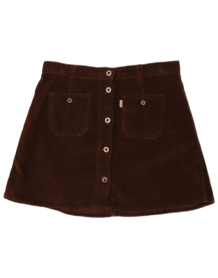 REPLAY Minigonna da donna in velluto a coste grande W32 in cotone marrone