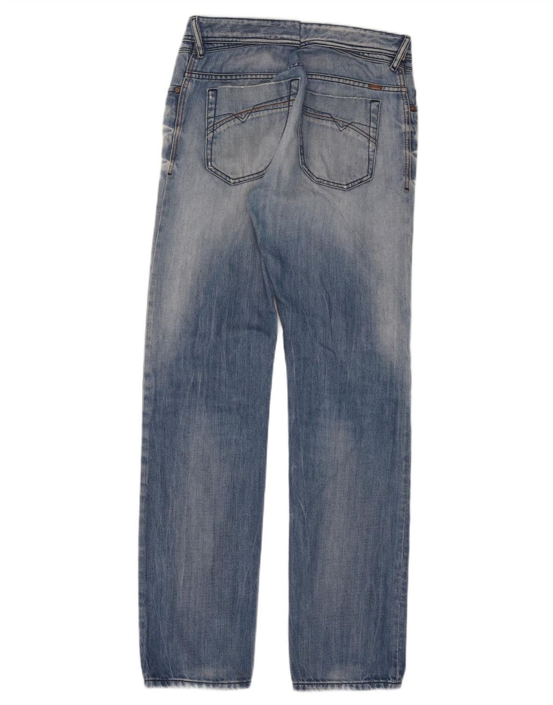 Jeans slim da uomo Diesel Iakop effetto consumato W33 L34 cotone blu