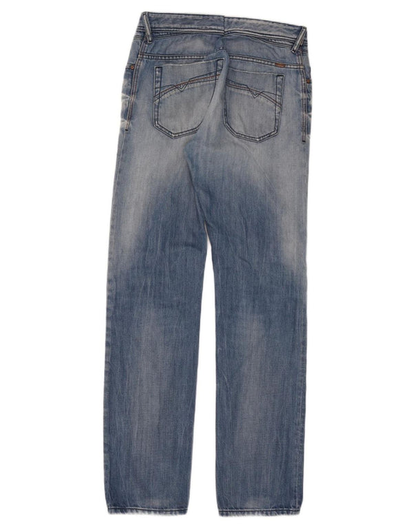 Jeans slim da uomo Diesel Iakop effetto consumato W33 L34 cotone blu