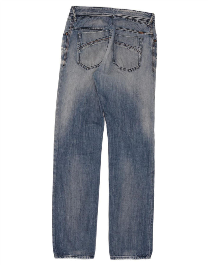 Jeans slim da uomo Diesel Iakop effetto consumato W33 L34 cotone blu